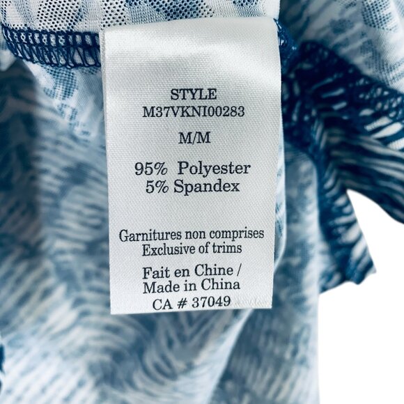 v- neck zipper collar 3/4 sleeve t-shirt top  blouse size med Marie Claire - Picture 16 of 16